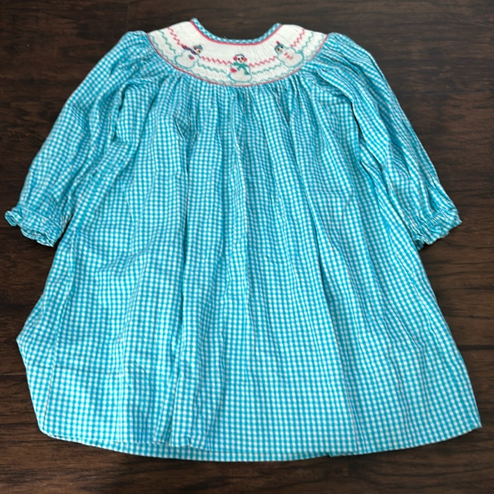 Smocked Christmas Dress -3T